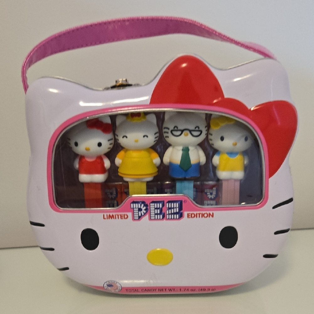 Hello Kitty Limited Edition PEZ Dispenser Set - Red, Yellow, Blue